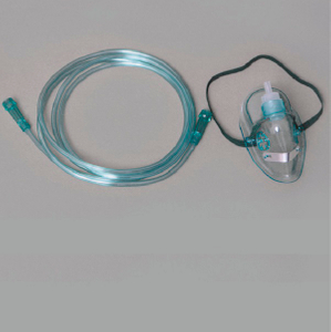 Одобренная CE/ISO стандартная кислородная маска для взрослых с трубкой (MT58027001)